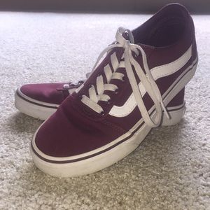 Burgundy vans